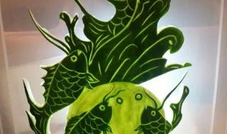 西瓜皮雕刻 西瓜皮雕刻